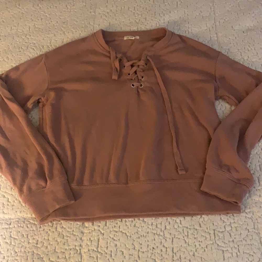 Warm fleece sweatshirt